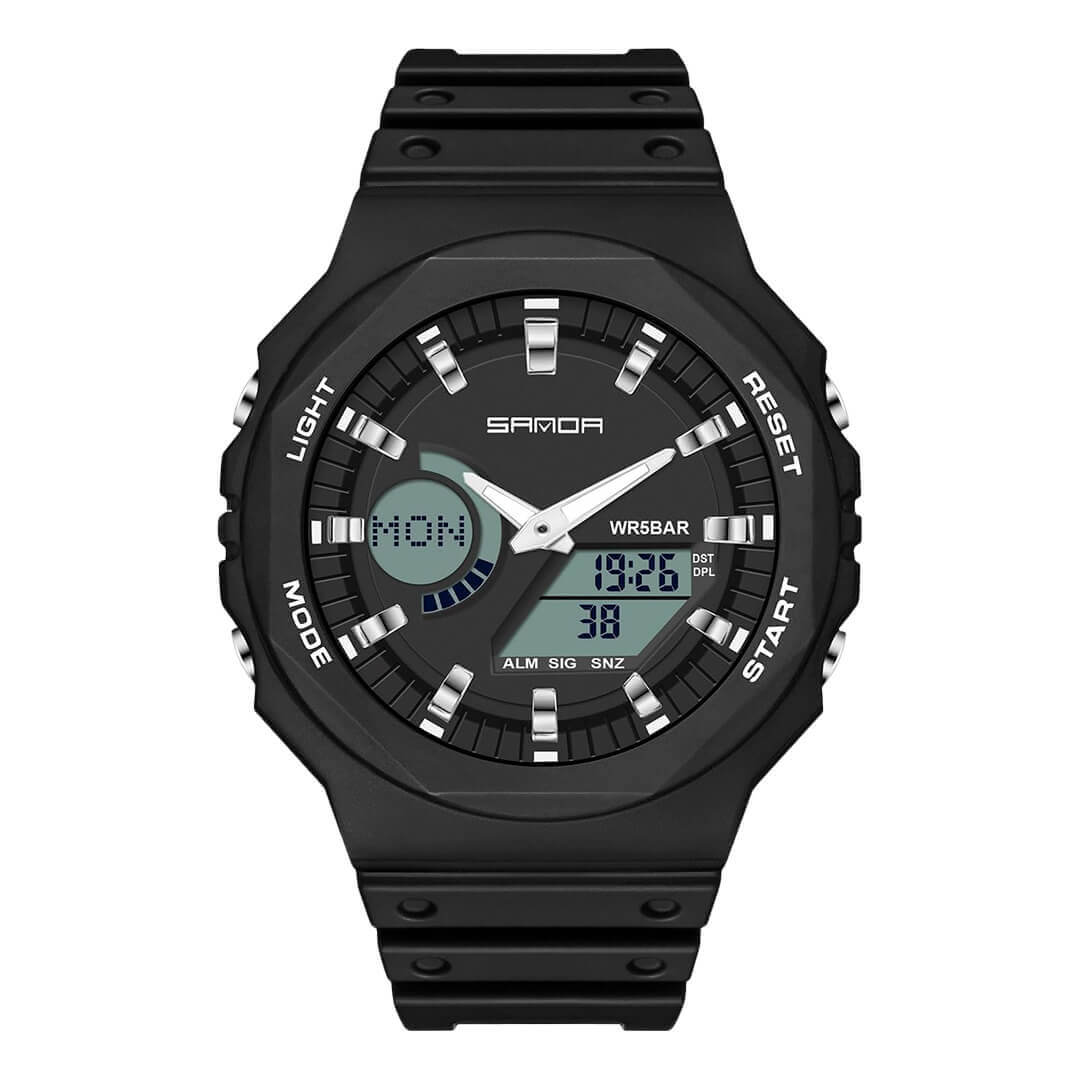 RELOJ SANDA SAN-30 HOMBRE DEPORTIVO NEGRO - 1