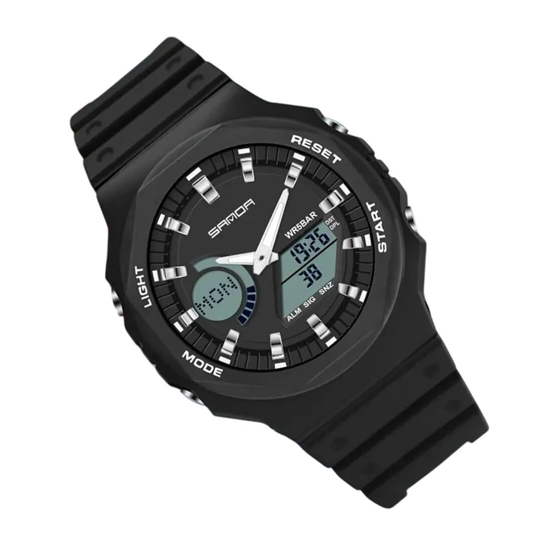 RELOJ SANDA SAN-30 HOMBRE DEPORTIVO NEGRO - 3