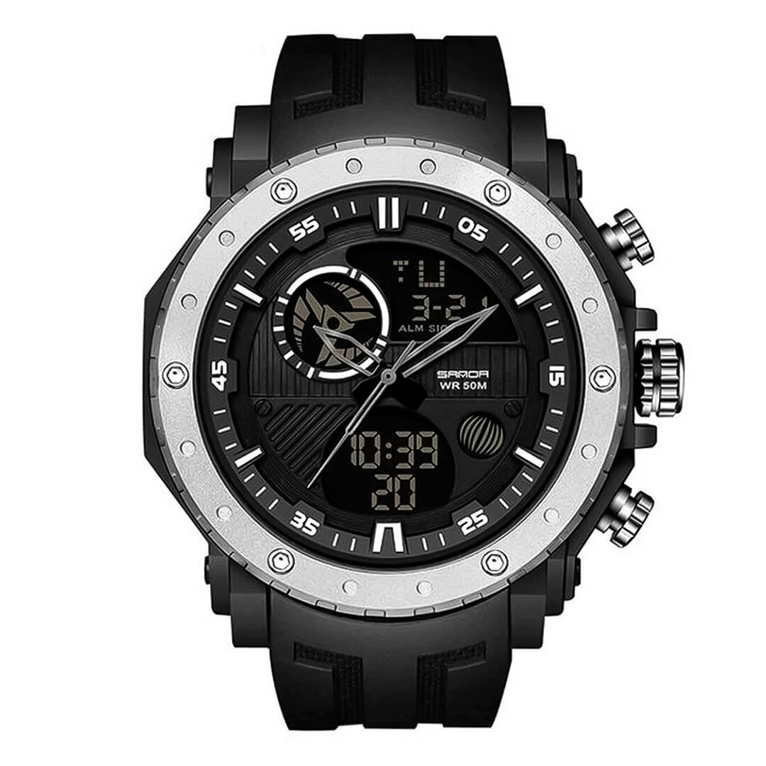 RELOJ SANDA SAN-5 HOMBRE DEPORTIVO NEGRO - 1