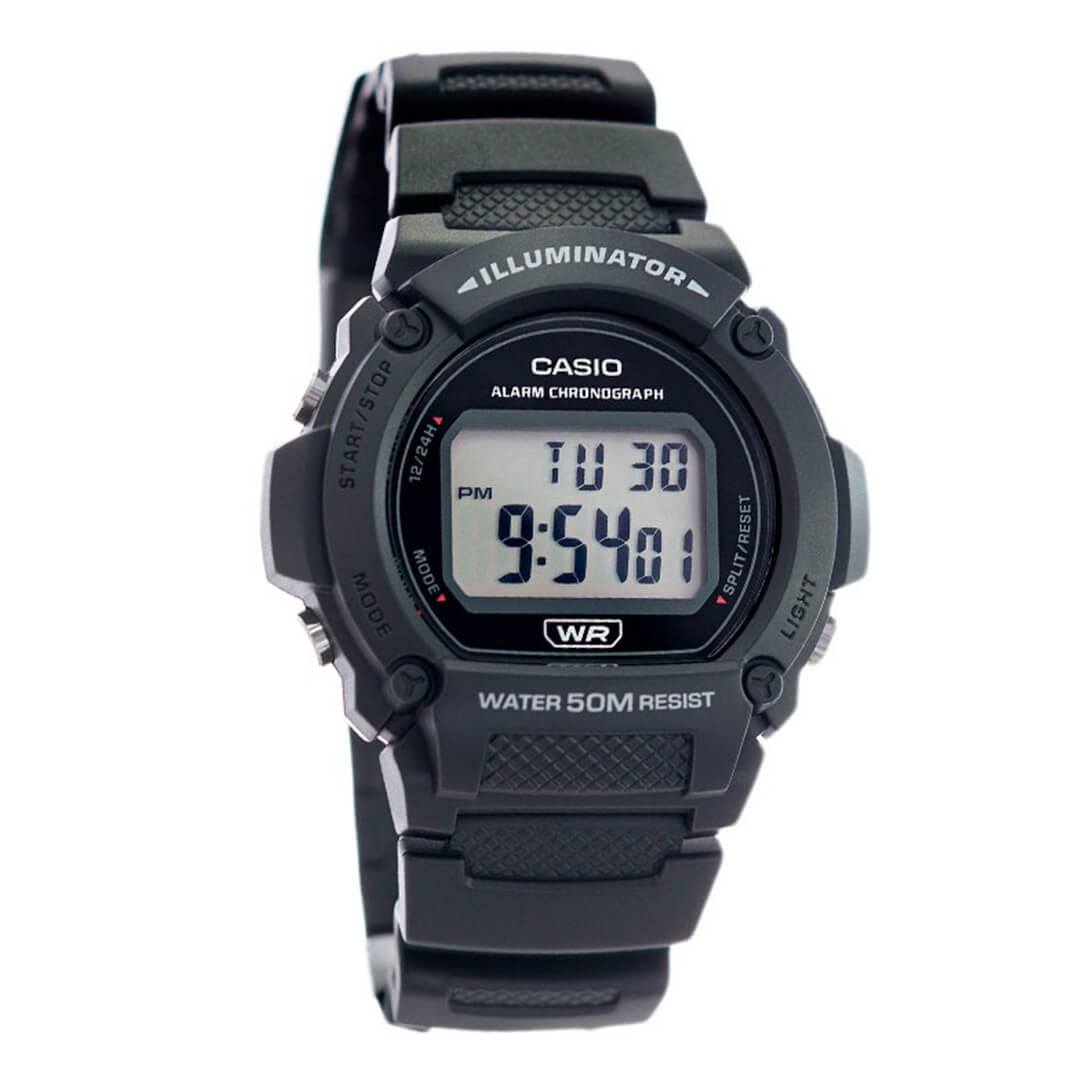 RELOJ CASIO W-219H-1A HOMBRE RESINA NEGRO - 2
