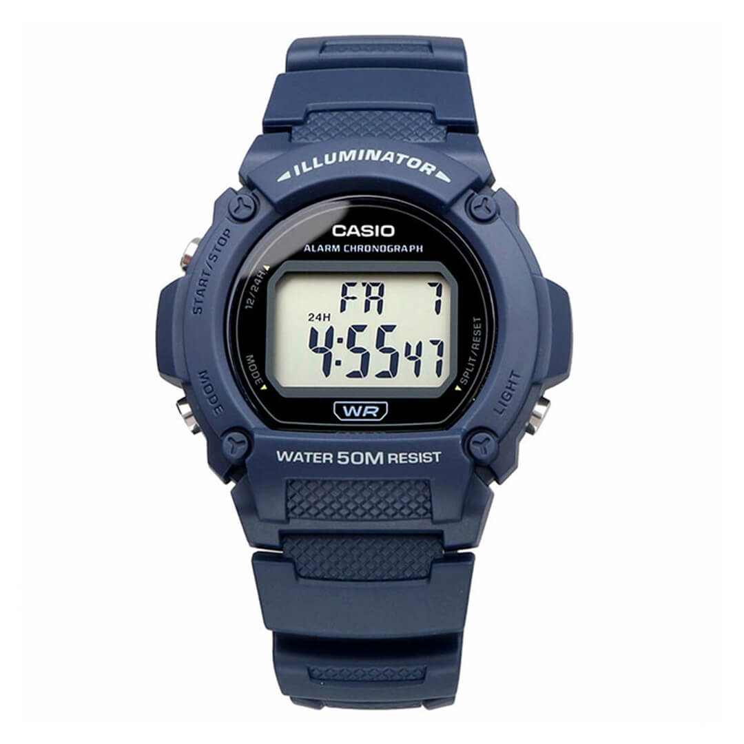 RELOJ CASIO W-219H-2A RESINA AZÚL HOMBRE - 3