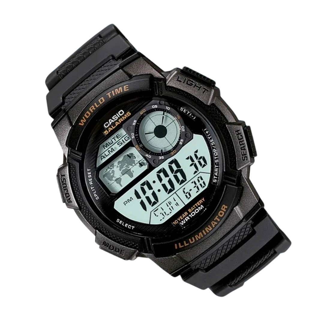 RELOJ CASIO AE-1000W-1A HOMBRE RESINA NEGRO - 3