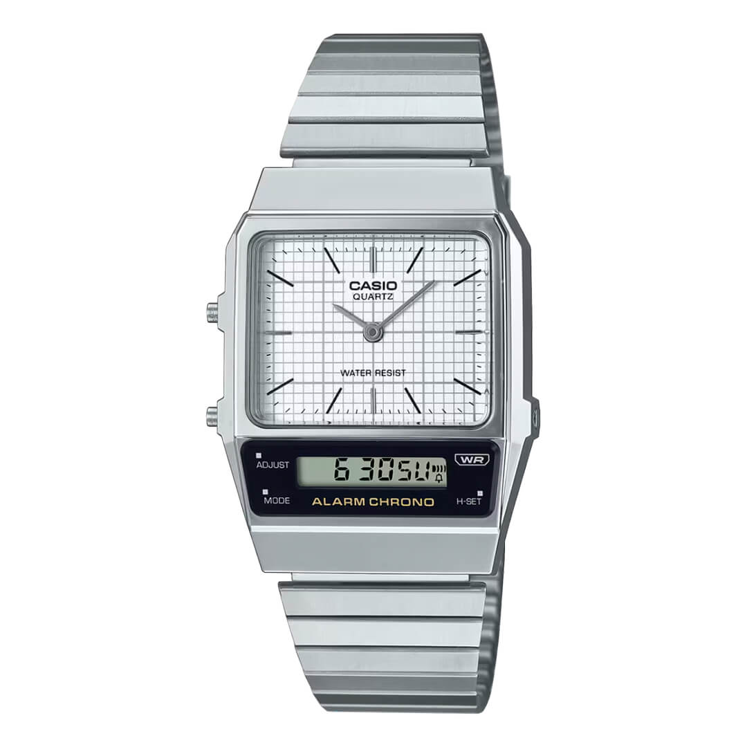 RELOJ CASIO AQ-800E-7A HOMBRE ACERO PLATEADO - 1
