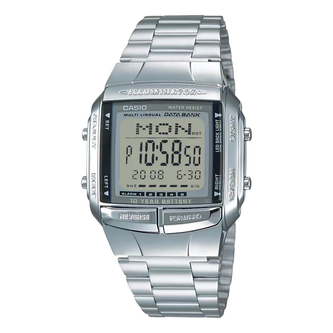 RELOJ CASIO DB-360-1A HOMBRE ACERO PLATEADO - 1