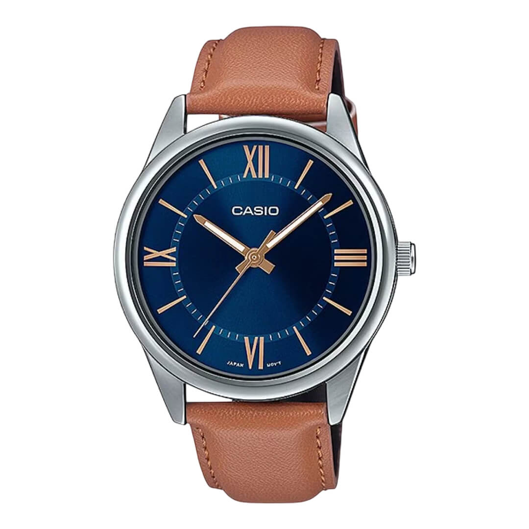RELOJ CASIO MTP-V005L-2B5 HOMBRE CUERO MARRÓN - 1