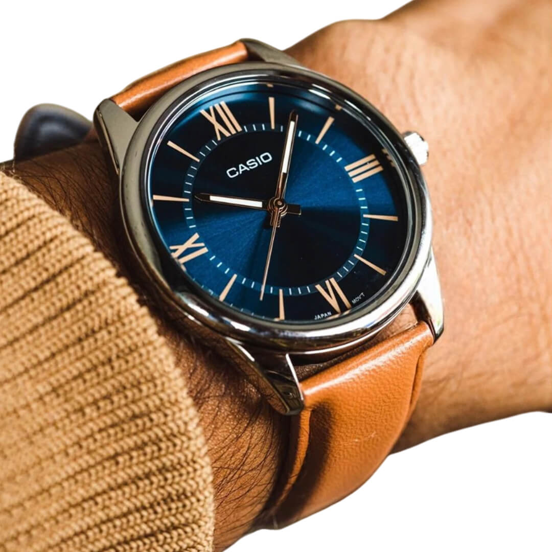 RELOJ CASIO MTP-V005L-2B5 HOMBRE CUERO MARRÓN - 3