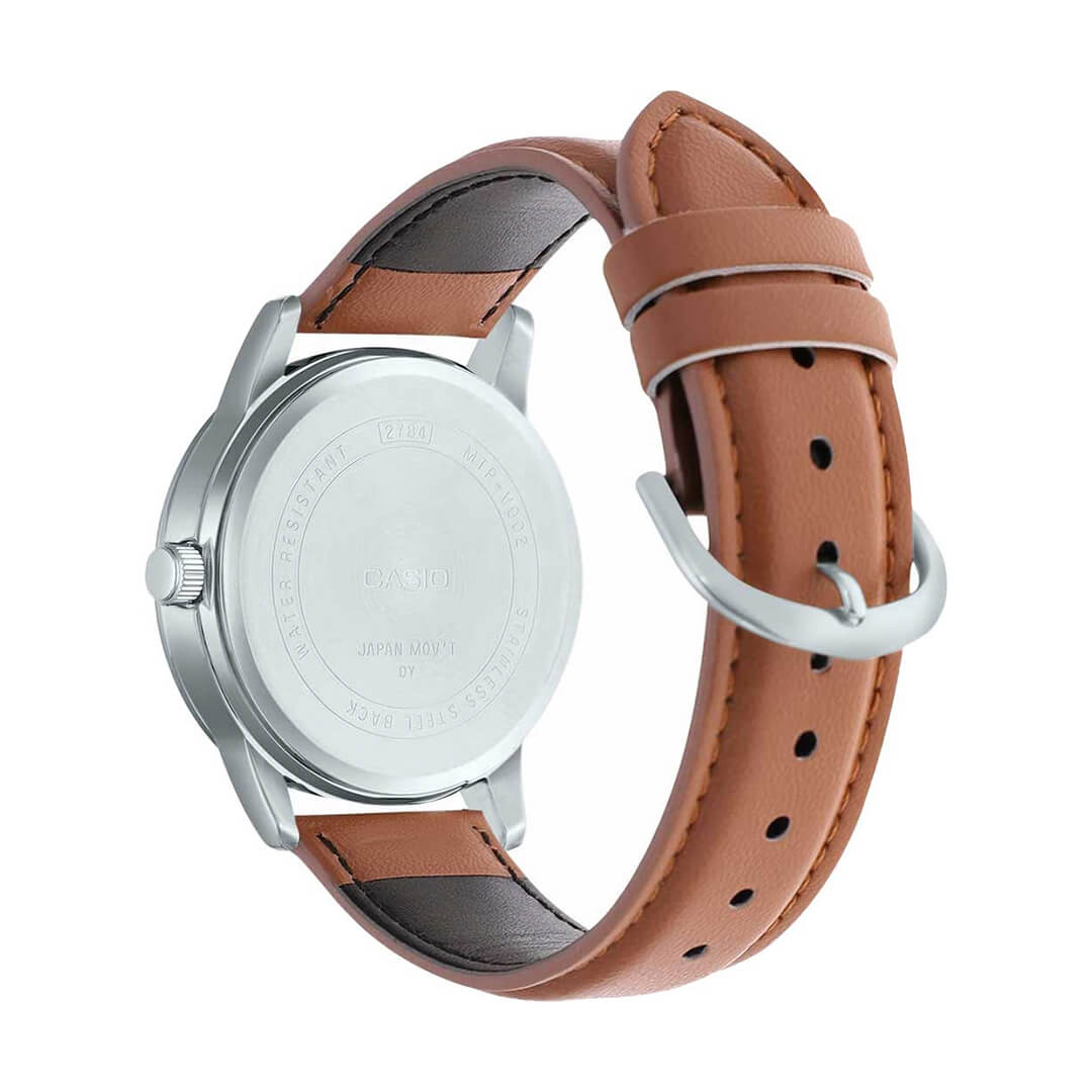 RELOJ CASIO MTP-V005L-2B5 HOMBRE CUERO MARRÓN - 5