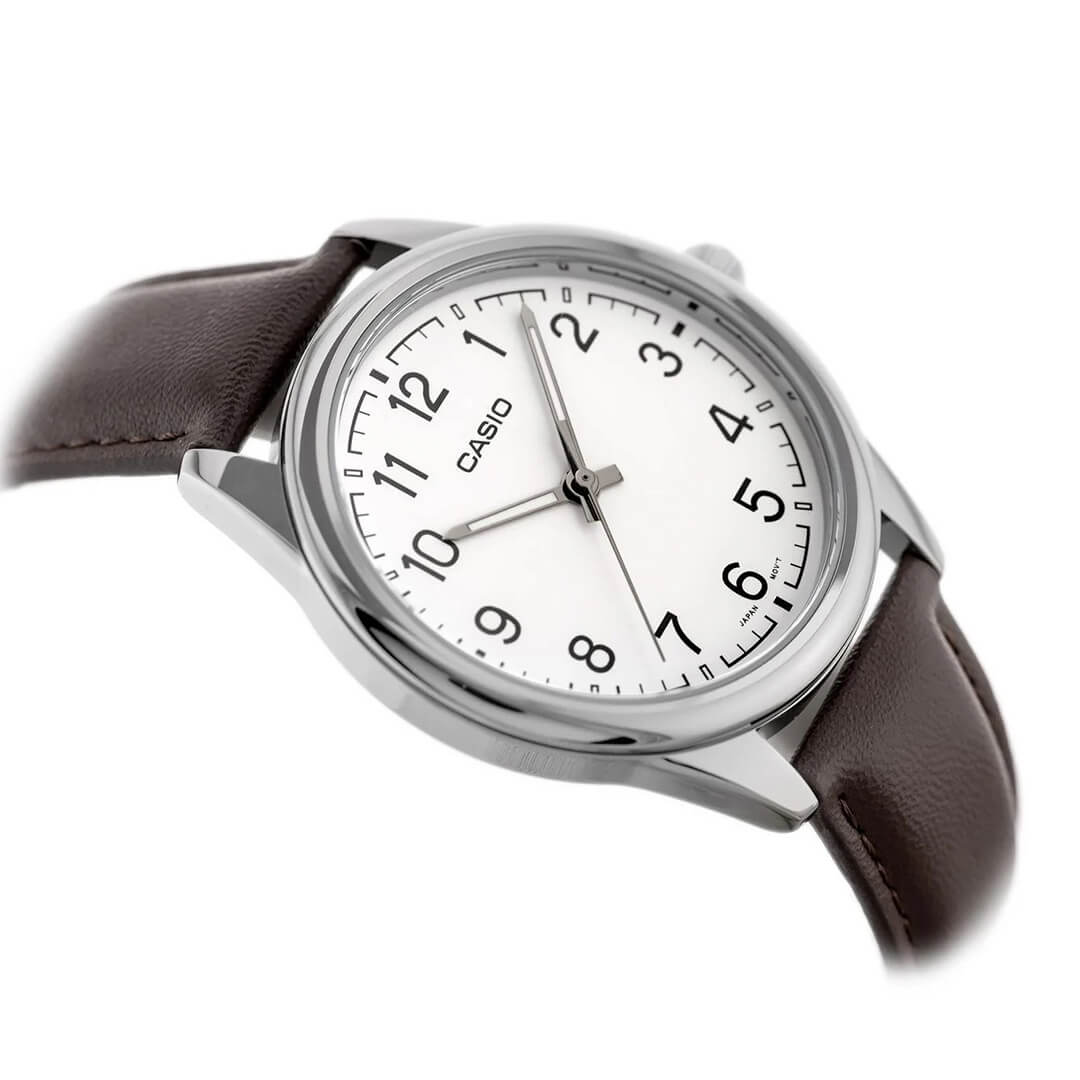 RELOJ CASIO MTP-V005L-7B4 CUERO MARRÓN - 2