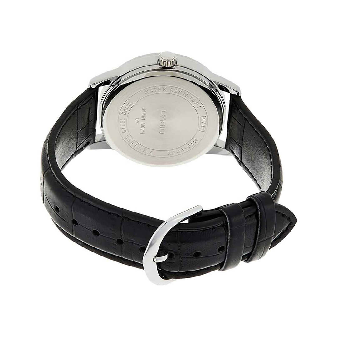 RELOJ CASIO MTP-V002L-1BU HOMBRE CUERO NEGRO - 4
