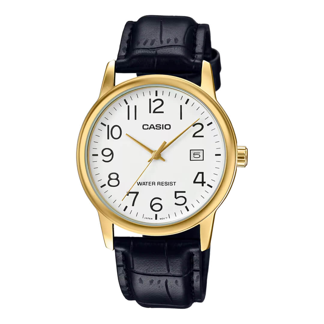 RELOJ CASIO MTP-V002GL-7B2 HOMBRE CUERO NEGRO - 1