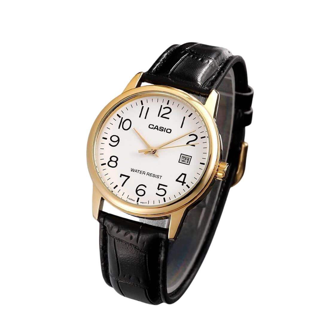 RELOJ CASIO MTP-V002GL-7B2 HOMBRE CUERO NEGRO - 3