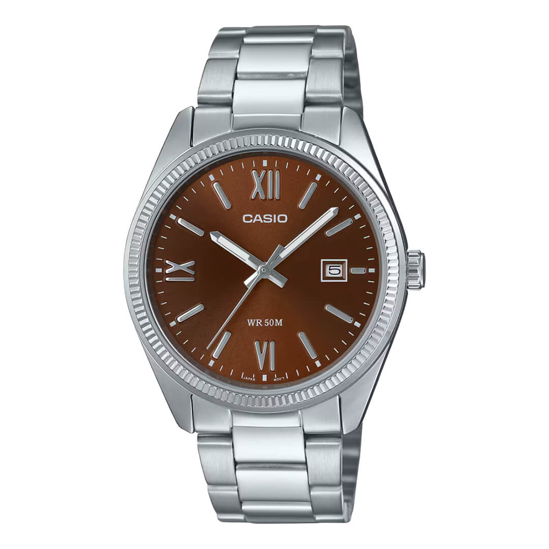 RELOJ CASIO MTP-1302DD-5AV HOMBRE ACERO PLATEADO - 1