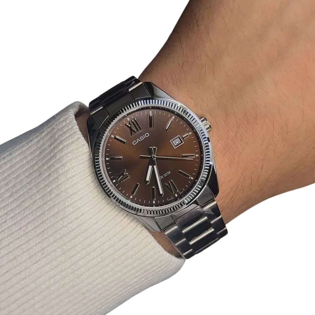 RELOJ CASIO MTP-1302DD-5AV HOMBRE ACERO PLATEADO - 3