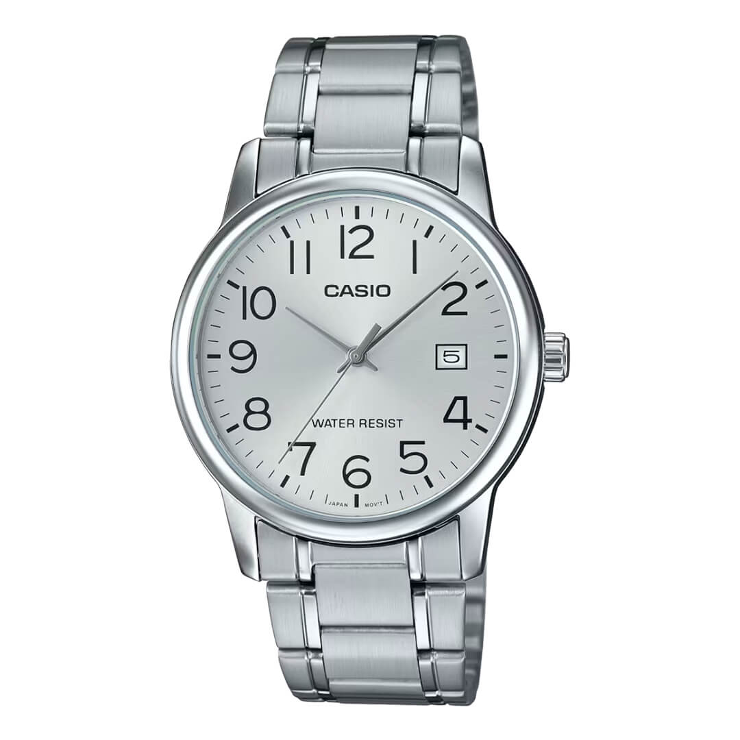 RELOJ CASIO MTP-V002D-7BU HOMBRE ACERO PLATEADO - 1