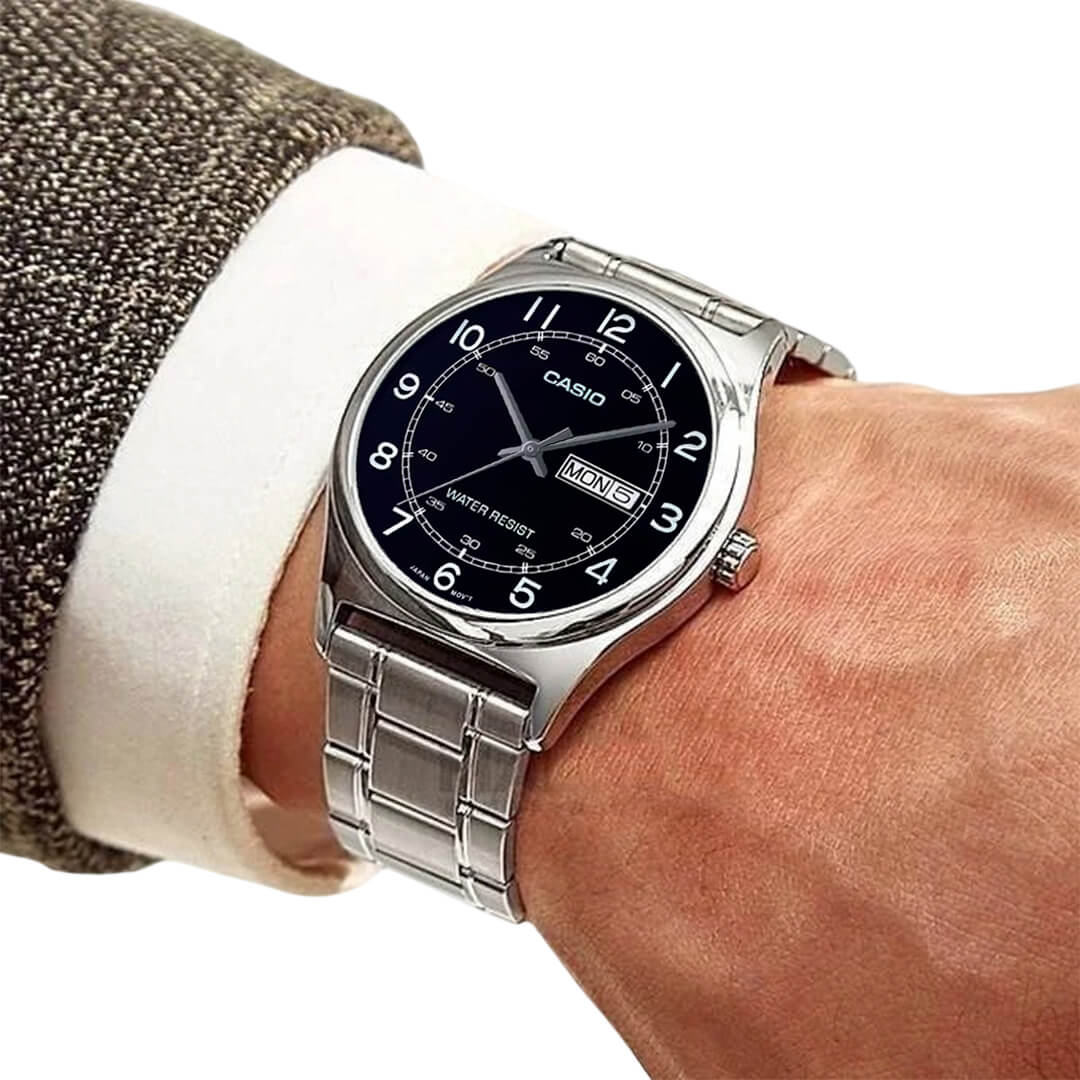 RELOJ CASIO MTP-V006D-1B2 HOMBRE ACERO PLATEADO - 3