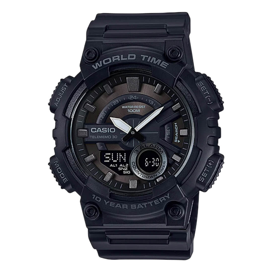 RELOJ CASIO AEQ-110W-1BV HOMBRE RESINA NEGRO - 1