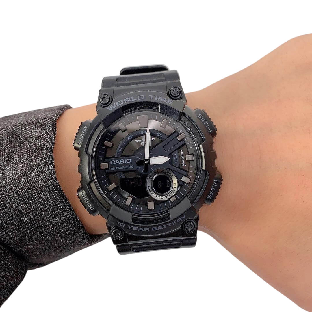 RELOJ CASIO AEQ-110W-1BV HOMBRE RESINA NEGRO - 3