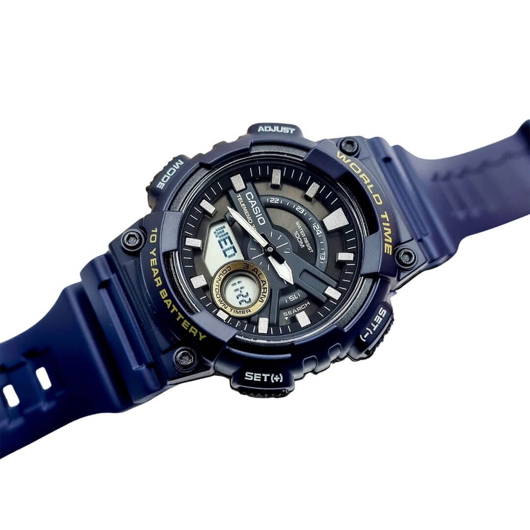 RELOJ CASIO AEQ-110W-2A HOMBRE RESINA AZÚL - 3
