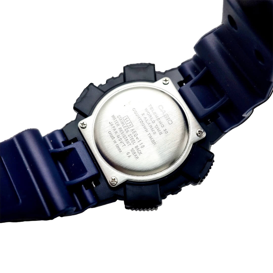 RELOJ CASIO AEQ-110W-2A HOMBRE RESINA AZÚL - 5