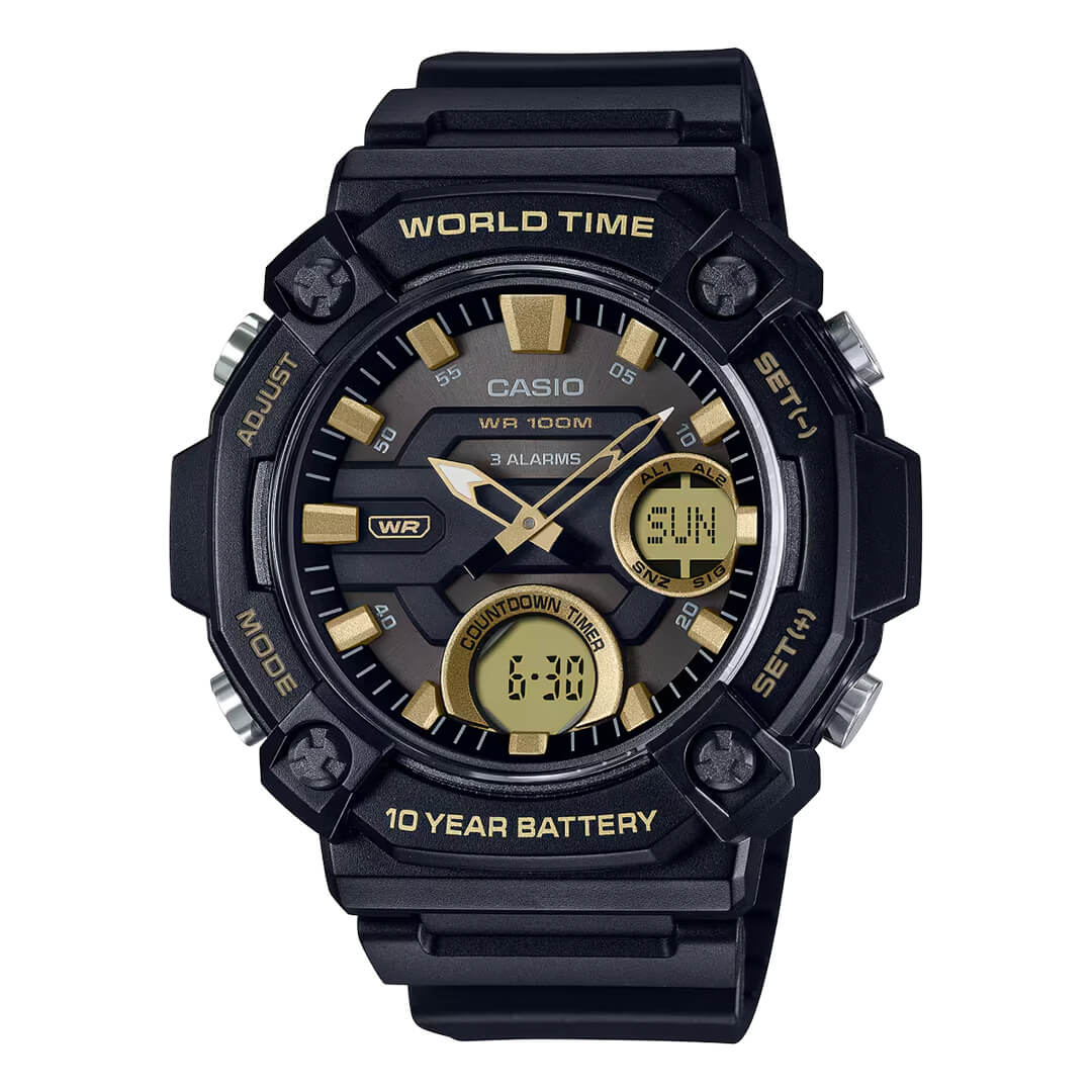 RELOJ CASIO AEQ-120W-9A HOMBRE RESINA NEGRO - 1