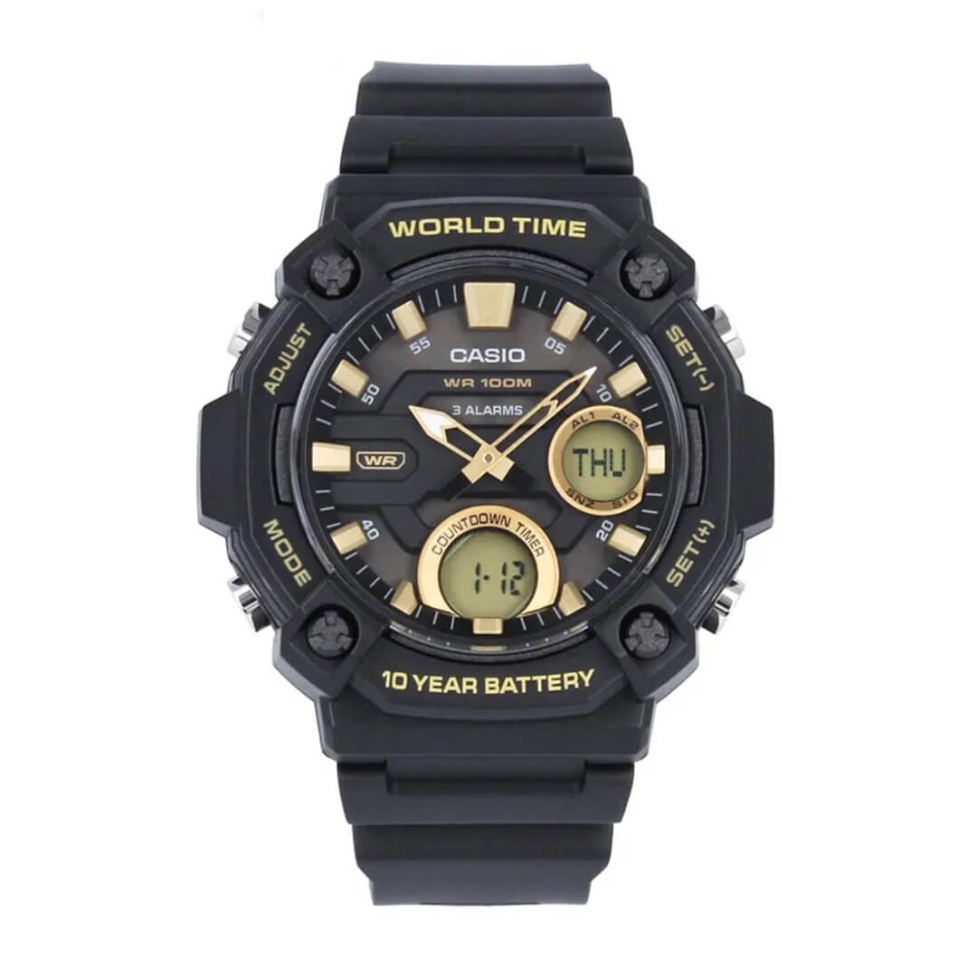 RELOJ CASIO AEQ-120W-9A HOMBRE RESINA NEGRO - 2