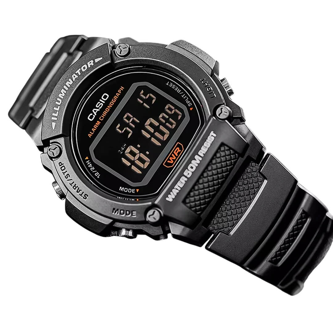 RELOJ CASIO W-219H-8B HOMBRE RESINA GRIS - 2