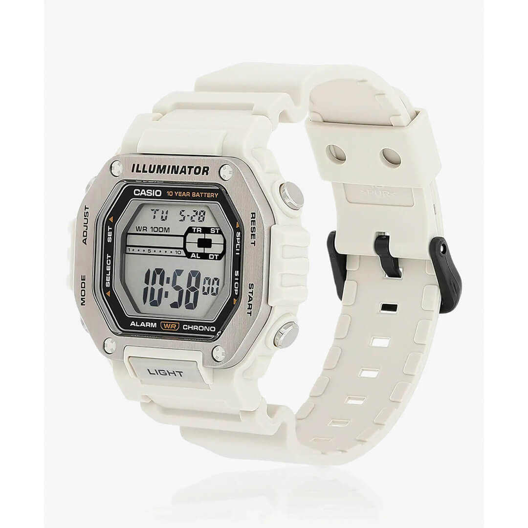 RELOJ CASIO MWD-110H-8A HOMBRE RESINA BLANCO - 2
