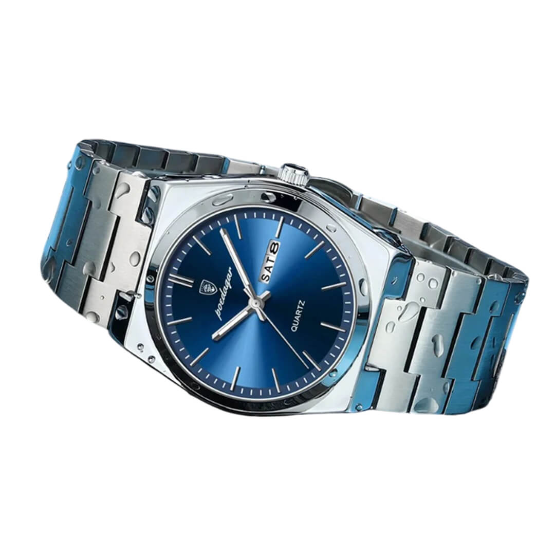 RELOJ POEDAGAR POE-11 HOMBRE ACERO PLATEADO - 3