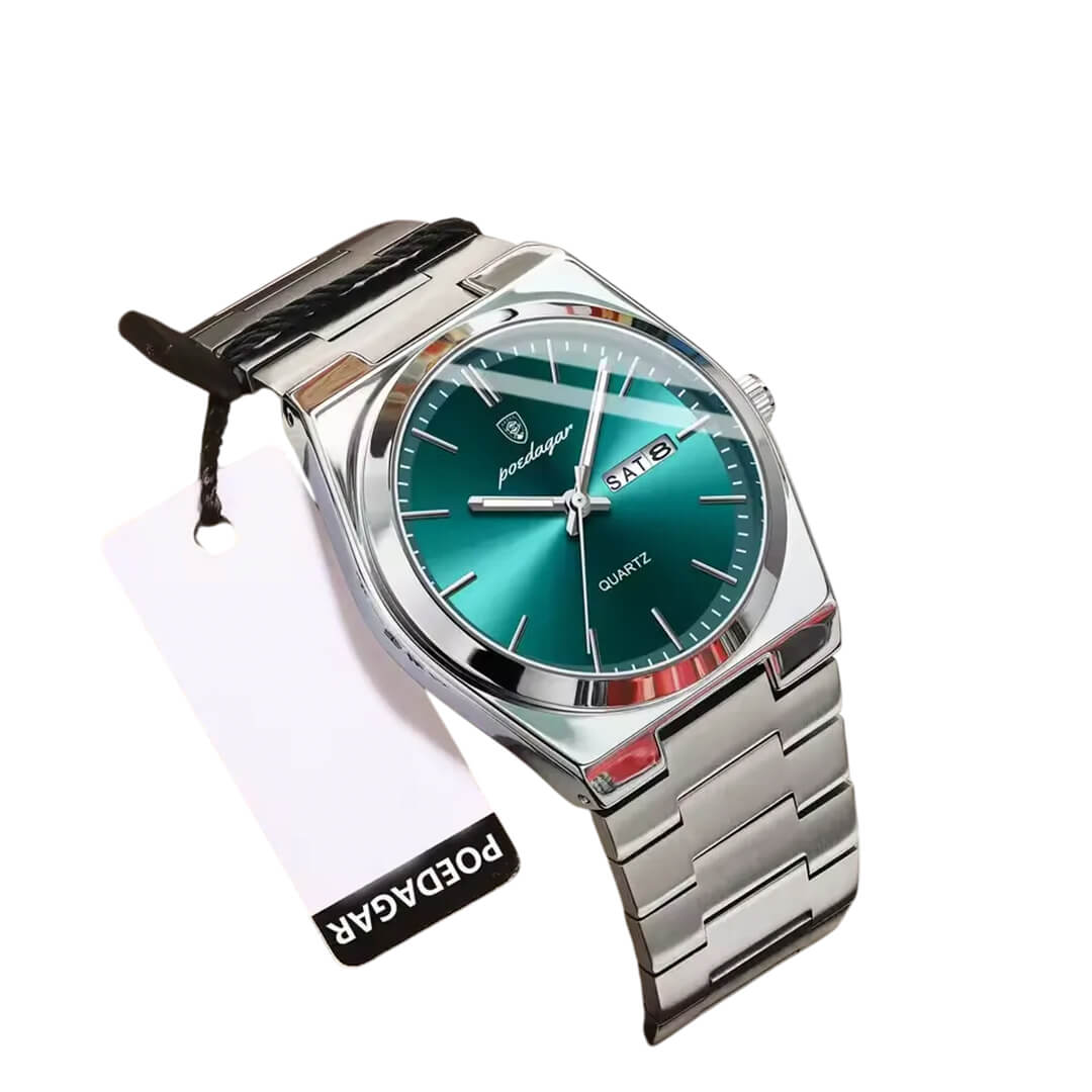 RELOJ POEDAGAR POE-15 HOMBRE ACERO PLATEADO - 4