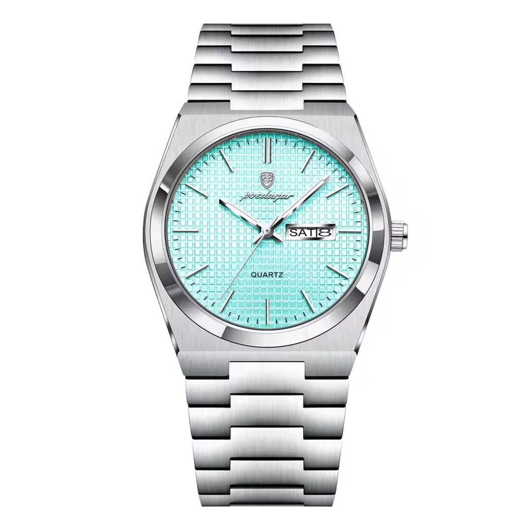 RELOJ POEDAGAR POE-19 HOMBRE TIFFANY ACERO TURQUESA - 1