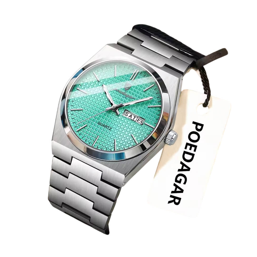 RELOJ POEDAGAR POE-19 HOMBRE TIFFANY ACERO TURQUESA - 3