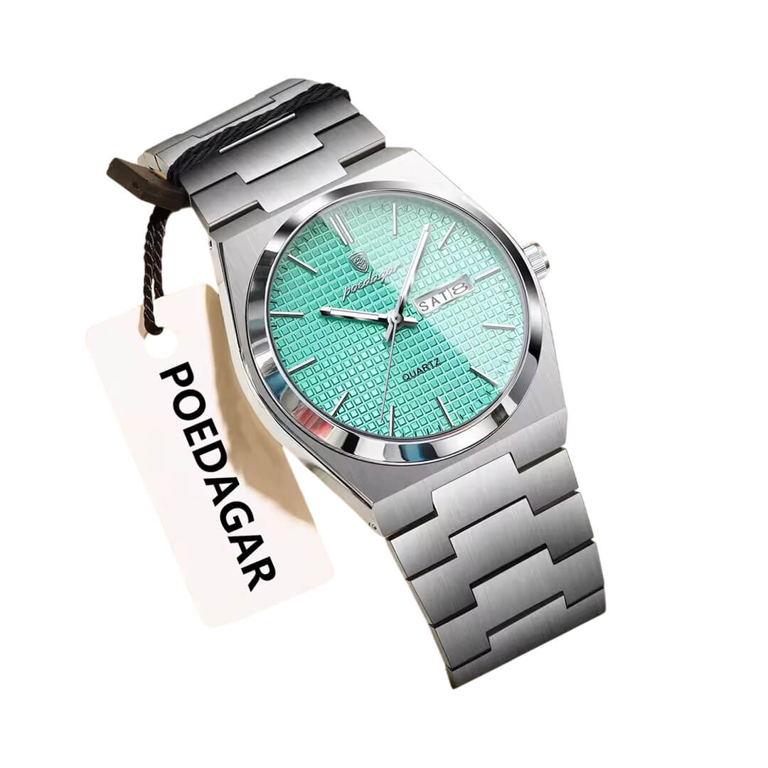 RELOJ POEDAGAR POE-19 HOMBRE TIFFANY ACERO TURQUESA - 4