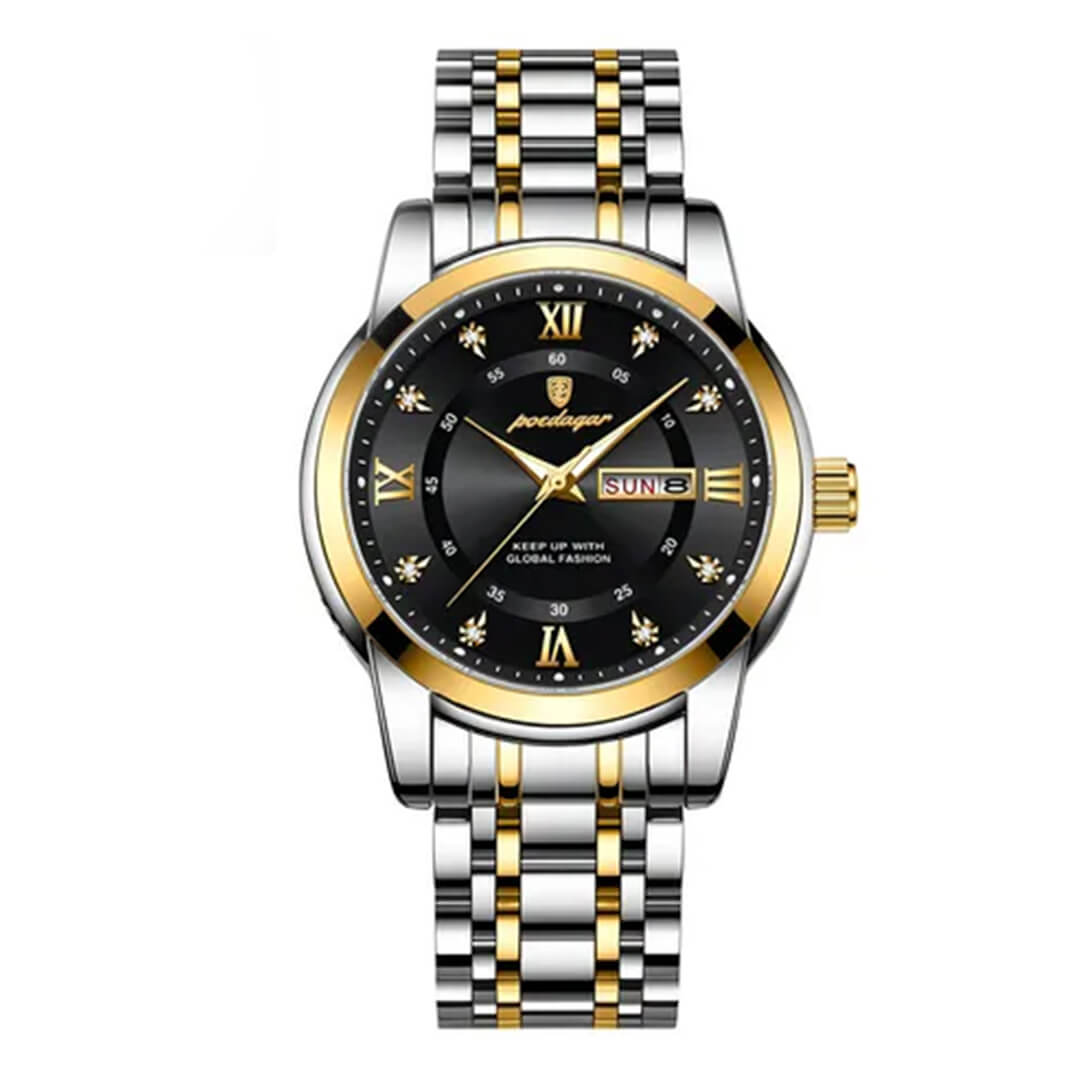RELOJ POEDAGAR POE-21 HOMBRE ACERO PLATEADO - 1