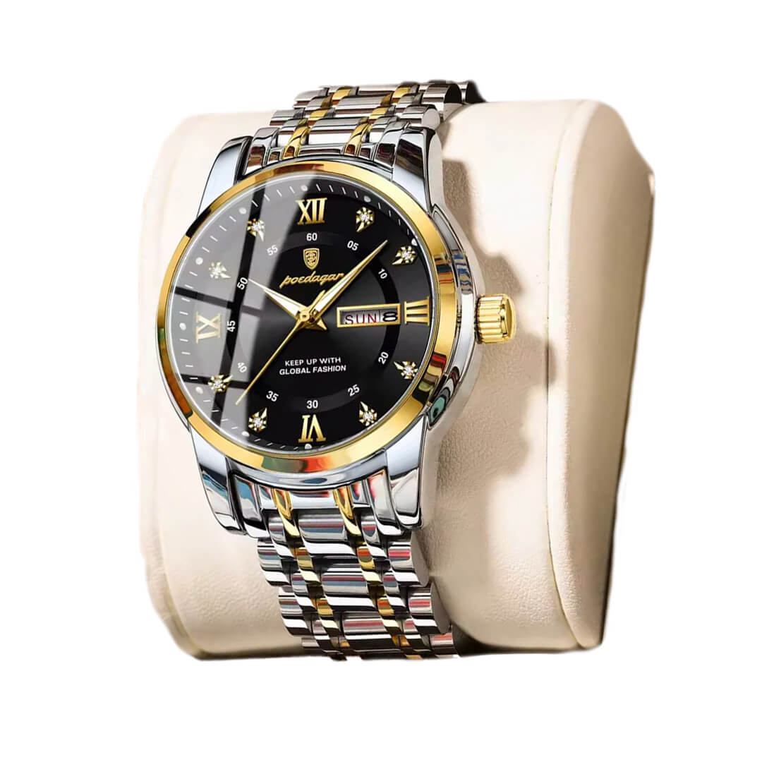 RELOJ POEDAGAR POE-21 HOMBRE ACERO PLATEADO - 2