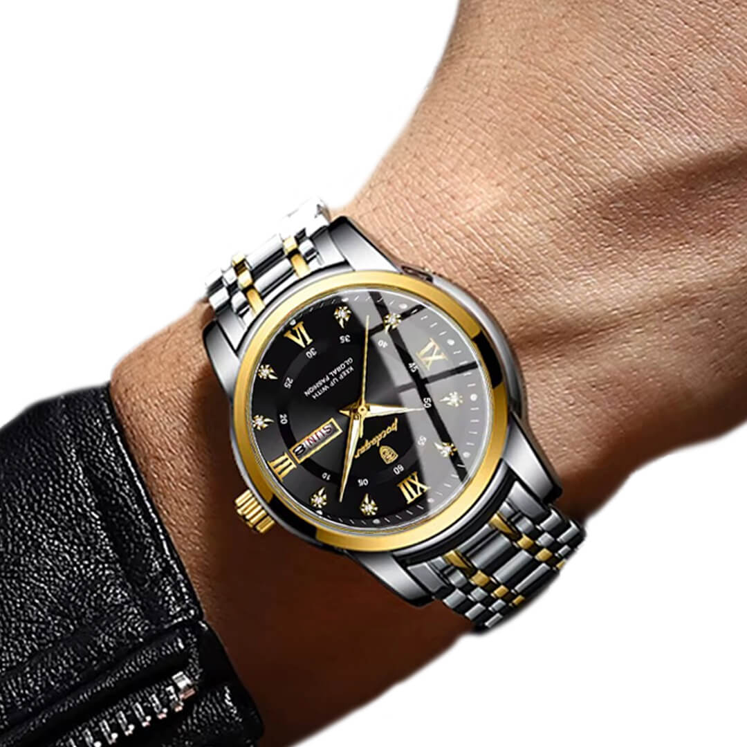 RELOJ POEDAGAR POE-21 HOMBRE ACERO PLATEADO - 3