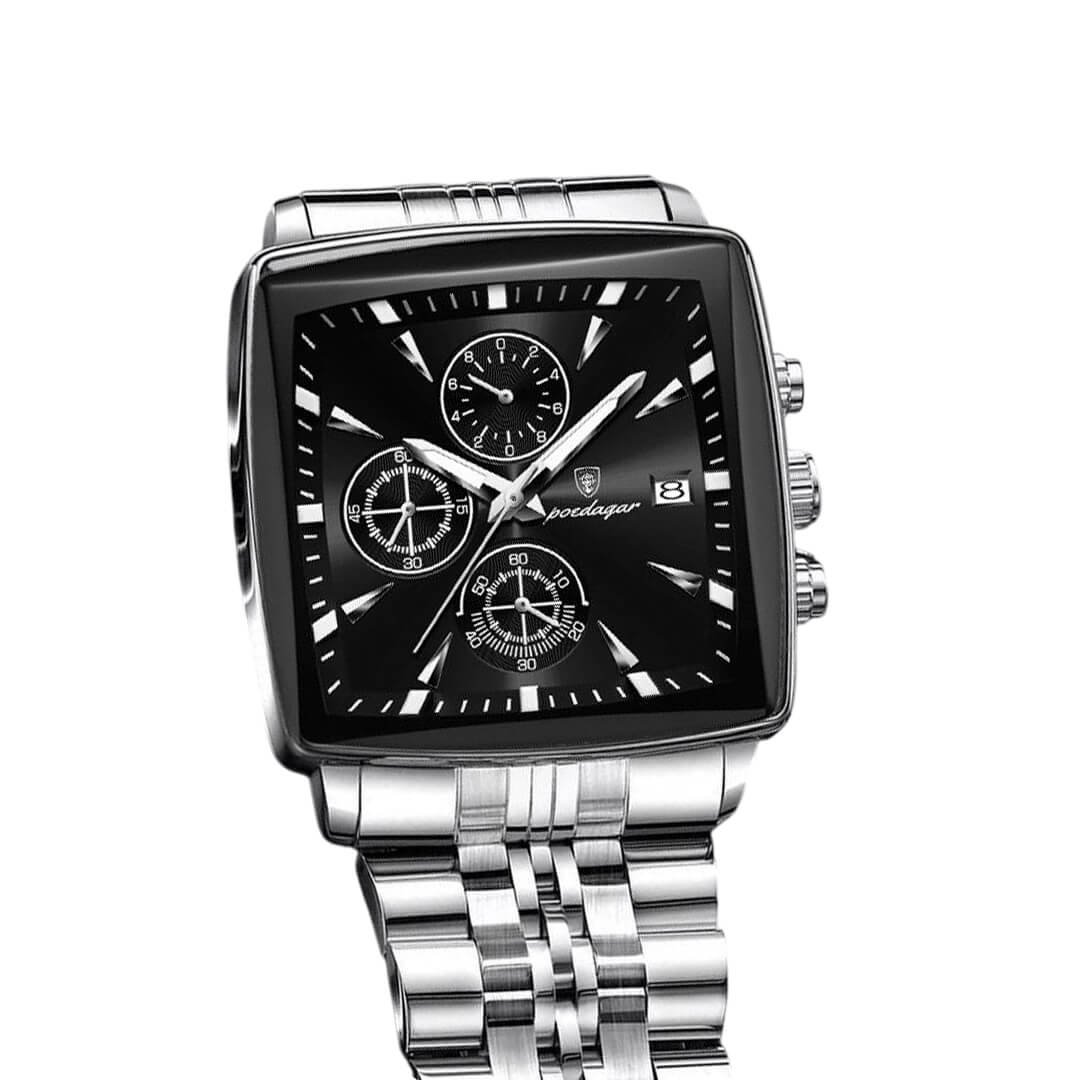RELOJ POEDAGAR POE-22 HOMBRE ACERO PLATEADO - 3