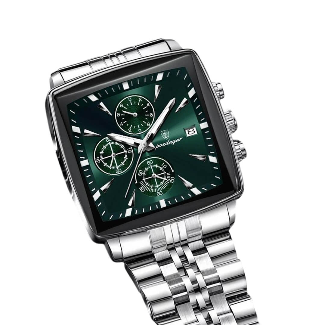 RELOJ POEDAGAR POE-24 HOMBRE ACERO PLATEADO - 3
