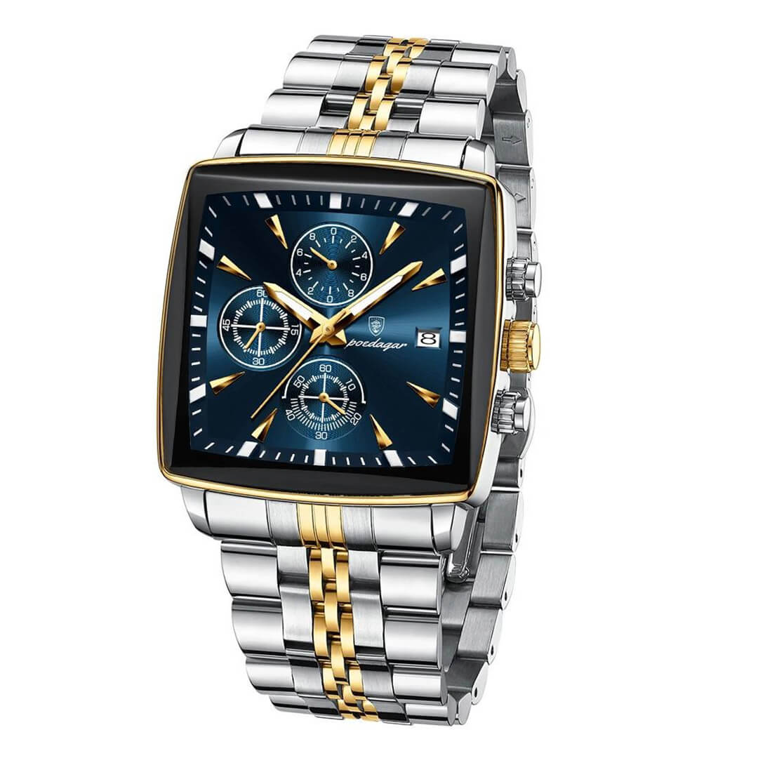 RELOJ POEDAGAR POE-29 HOMBRE ACERO PLATEADO - 2