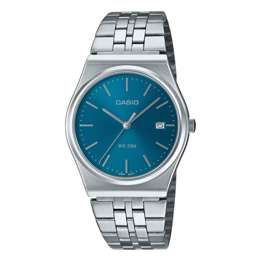 RELOJ CASIO MTP-B145D-2A2 HOMBRE ACERO AZÚL - 1