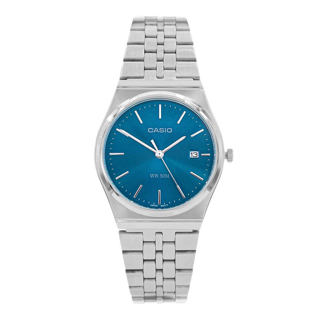 RELOJ CASIO MTP-B145D-2A2 HOMBRE ACERO AZÚL - 3
