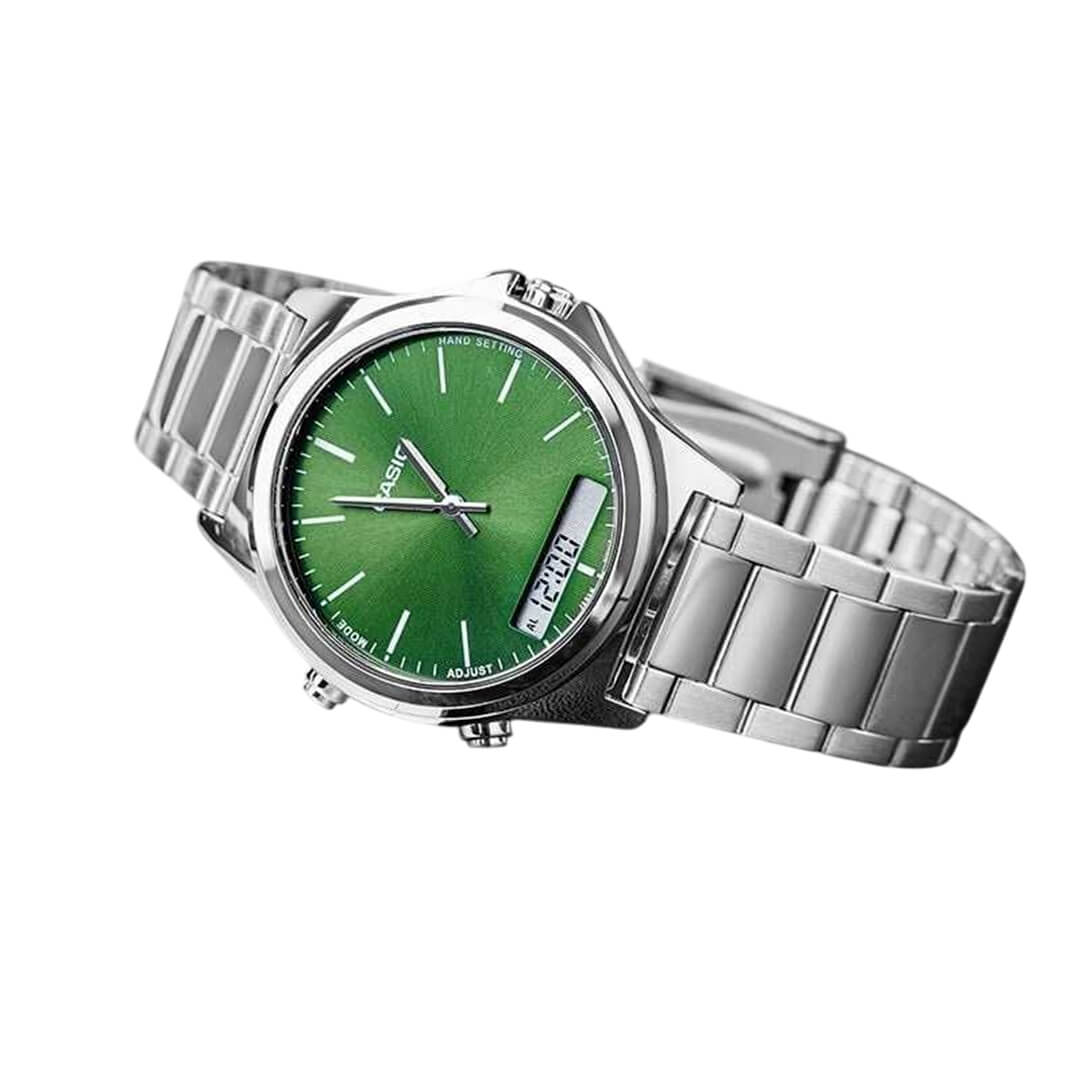RELOJ CASIO MTP-VC01D-3E HOMBRE ACERO VERDE - 3