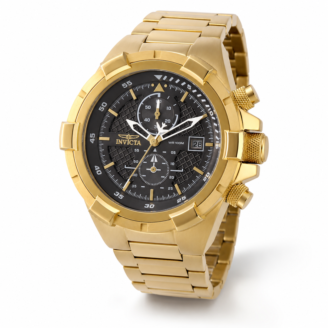 RELOJ INVICTA AVIATOR 49254 HOMBRE ACERO DORADO - 2