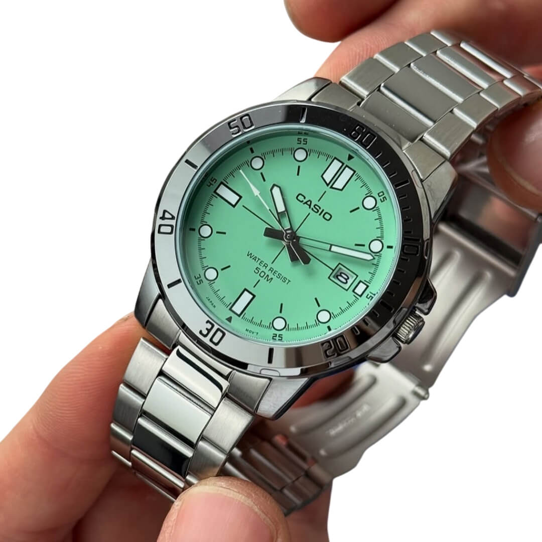 RELOJ CASIO MTP-VD01D-3E HOMBRE ACERO PLATEADO - 2