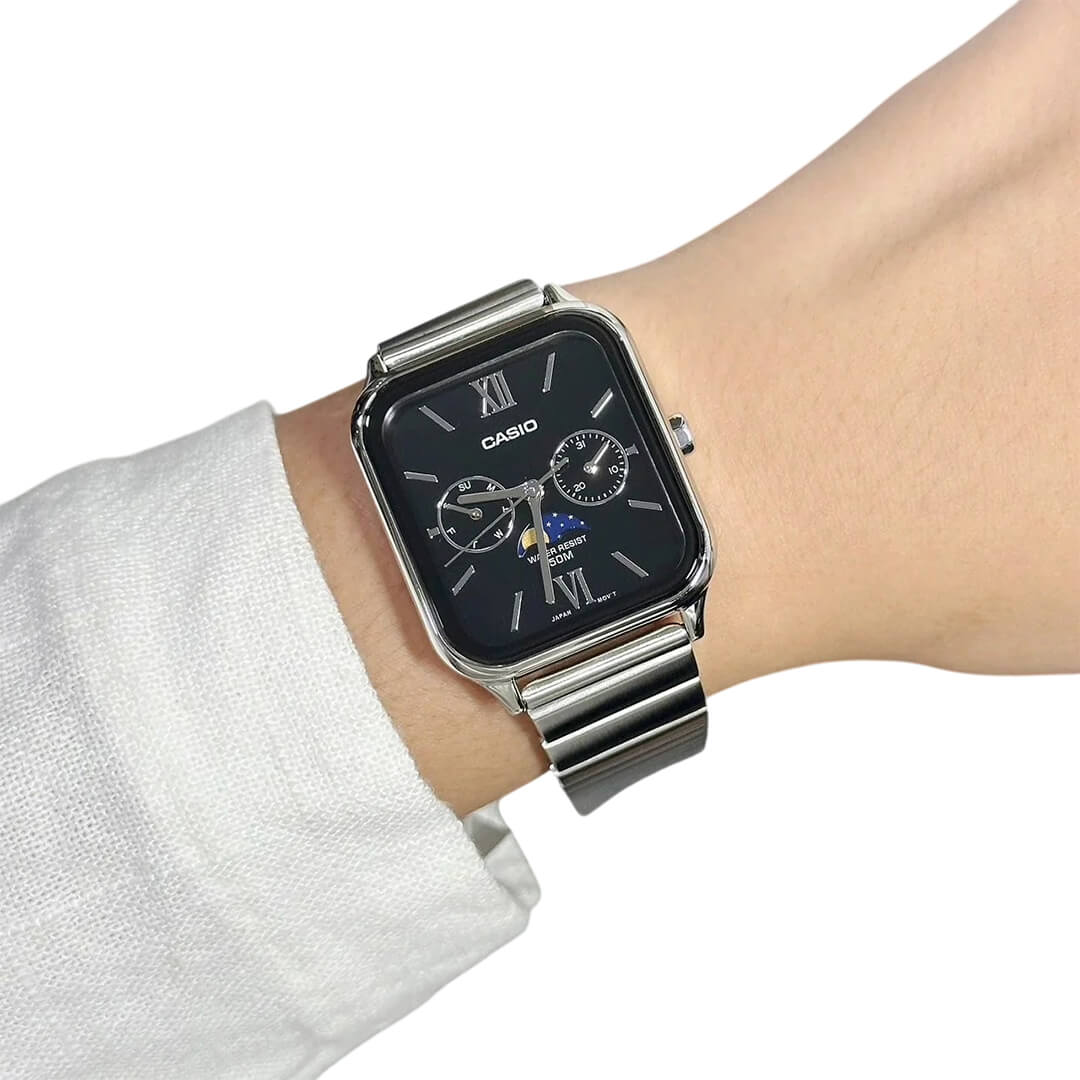 RELOJ CASIO MTP-M305D-1AVDF HOMBRE ACERO PLATEADO - 4