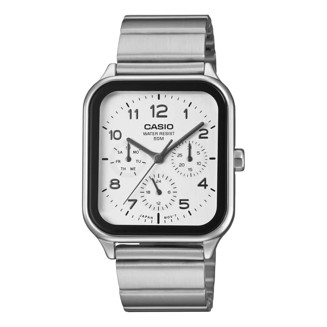 RELOJ CASIO MTP-M306D-7AVDF HOMBRE ACERO BLANCO - 1