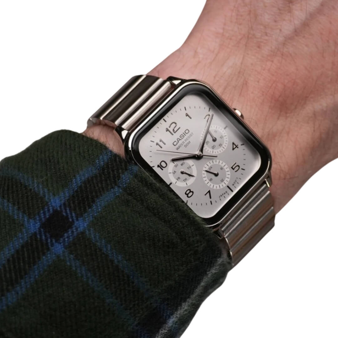 RELOJ CASIO MTP-M306D-7AVDF HOMBRE ACERO BLANCO - 3