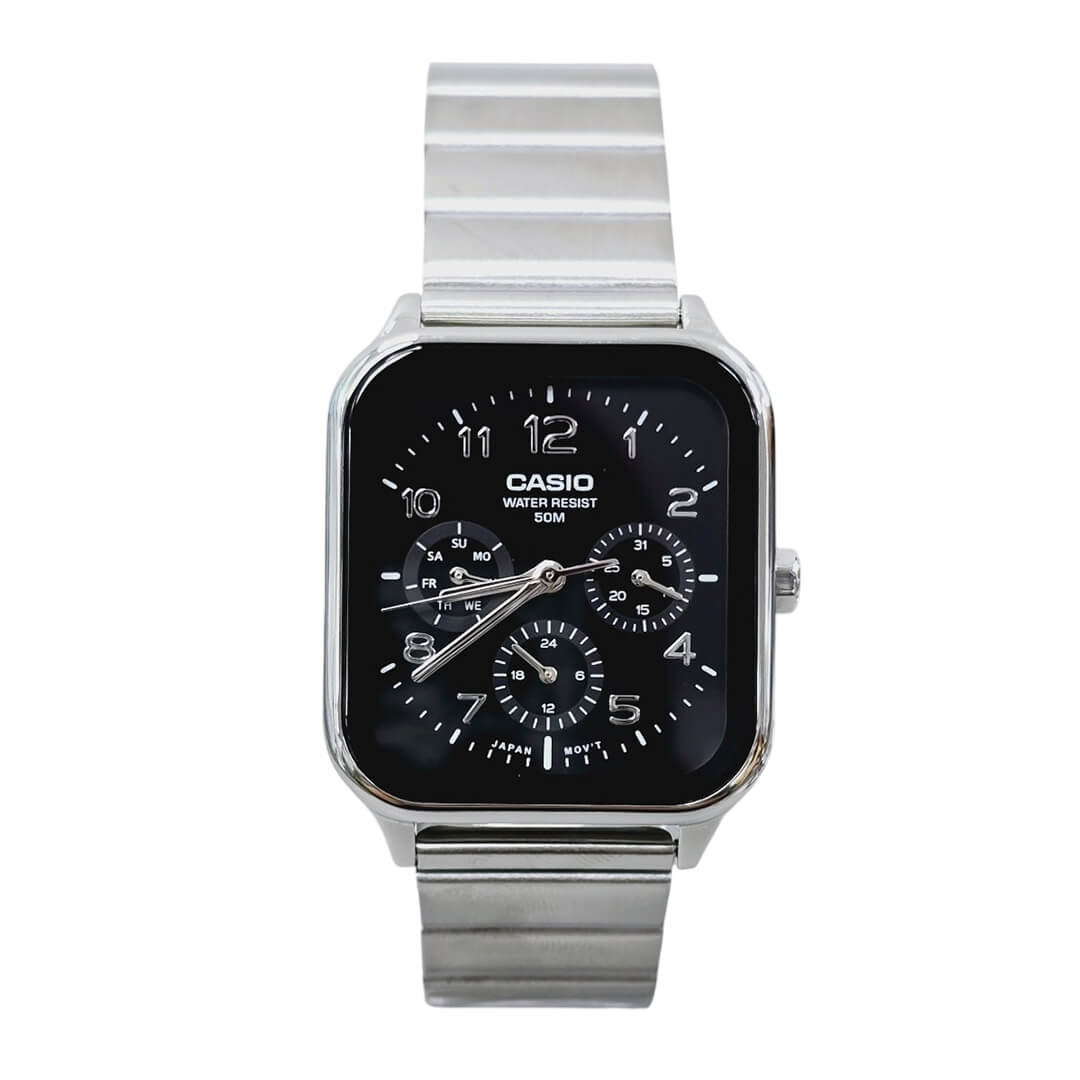 RELOJ CASIO MTP-M306D-1AV HOMBRE ACERO NEGRO - 2