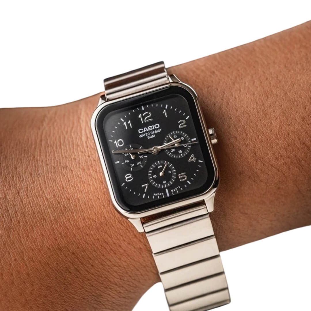 RELOJ CASIO MTP-M306D-1AV HOMBRE ACERO NEGRO - 3