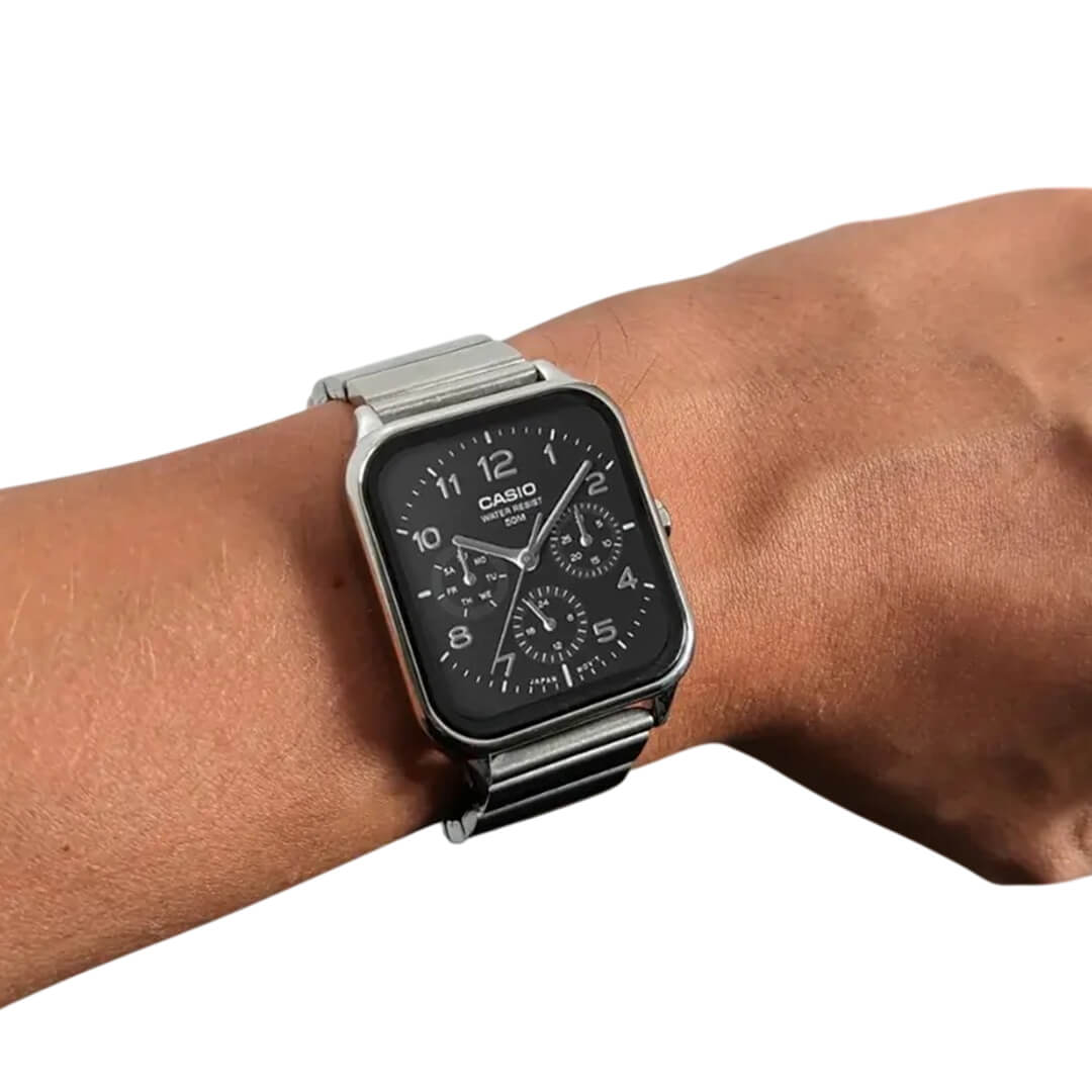 RELOJ CASIO MTP-M306D-1AV HOMBRE ACERO NEGRO - 4