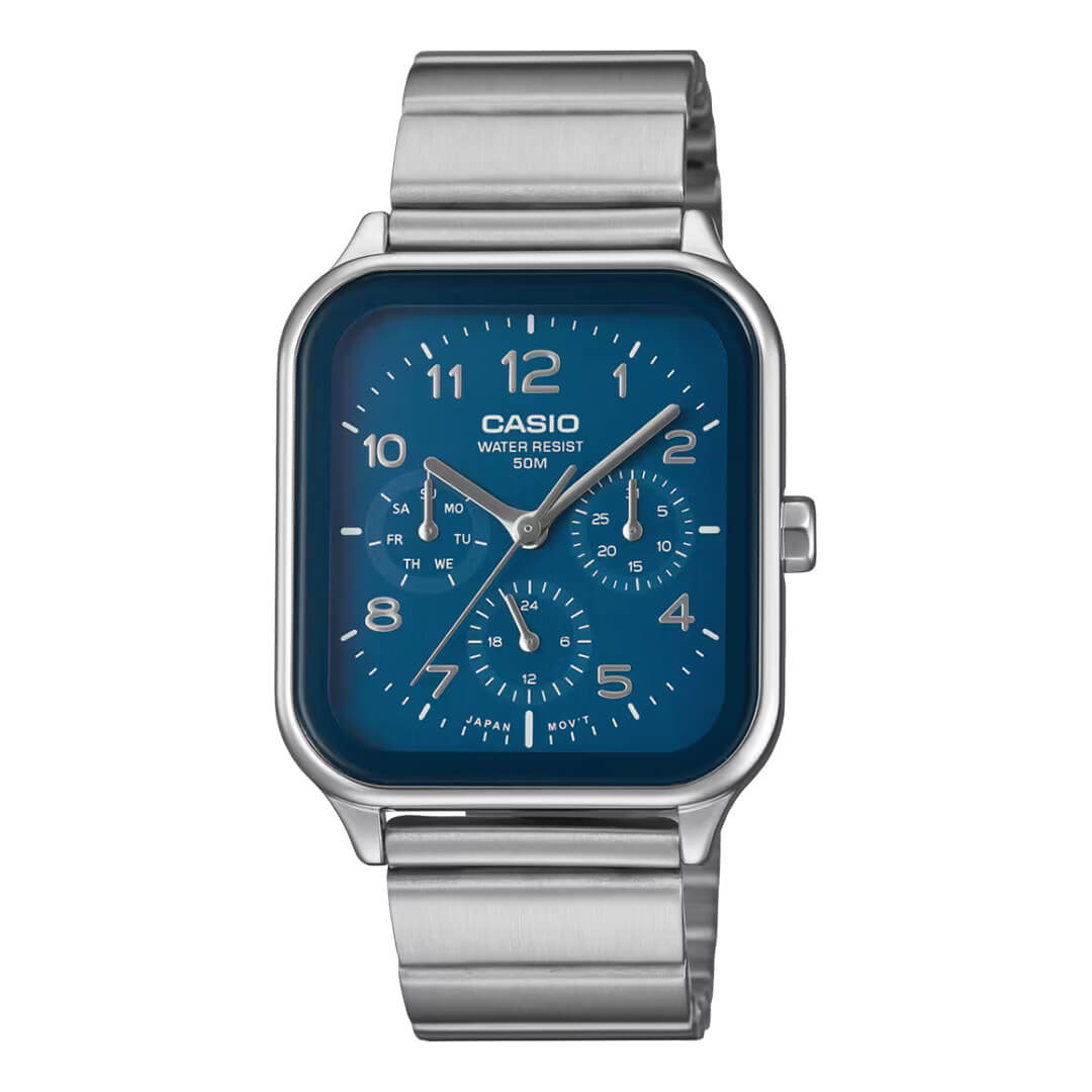 RELOJ CASIO MTP-M306D-2V HOMBRE ACERO AZUL - 1
